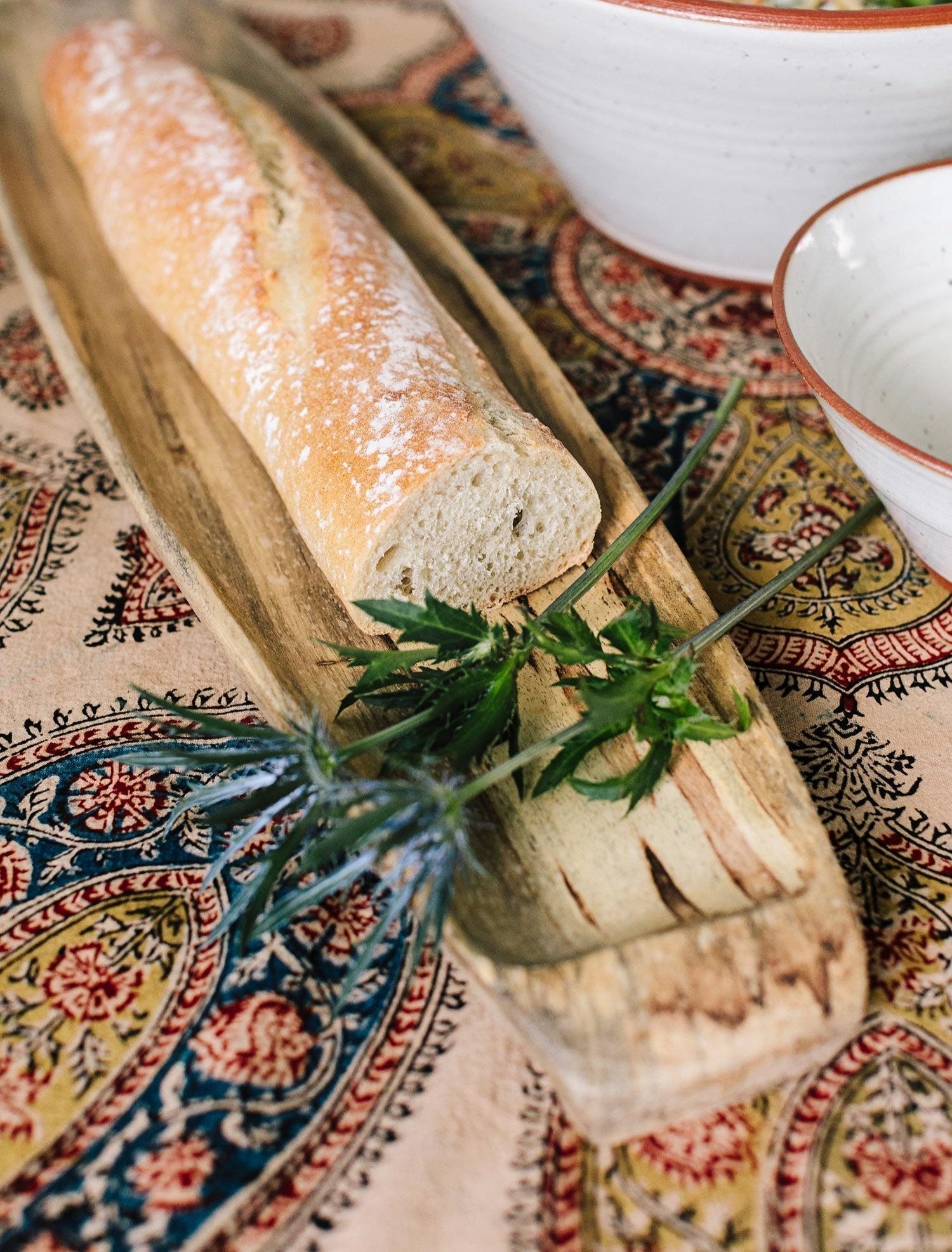Long Wooden Bread Board | Natural Serving & Display Board