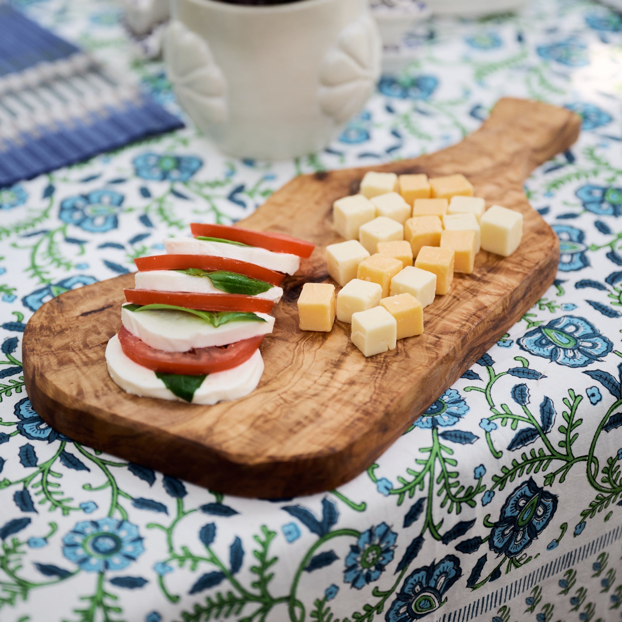 Natural Wood Serving Board | Organic-Shaped Wooden Display & Sharing Board