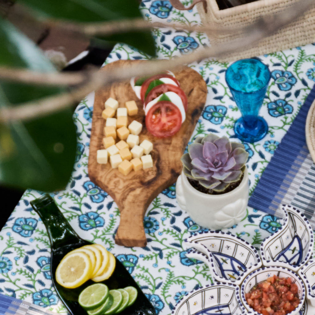 Natural Wood Serving Board | Organic-Shaped Wooden Display & Sharing Board